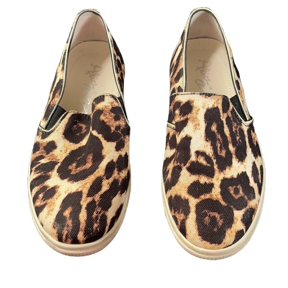 ALICE & OLIVIA “Pamela” leopard slip on sneaker Size 7.5 - Picture 2 of 6